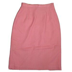 VINTAGE WOMEN'S PEACH PINK HIGH WAIST PENCIL SKIRT - DIANA HARTMAN - SIZE 4